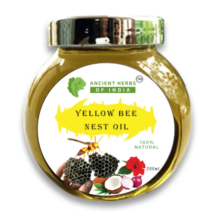 Yellow bee nest oil Hair fall and Hair Grow with Ayurvedic Hair oil 200ml uploaded by business on 7/11/2023
