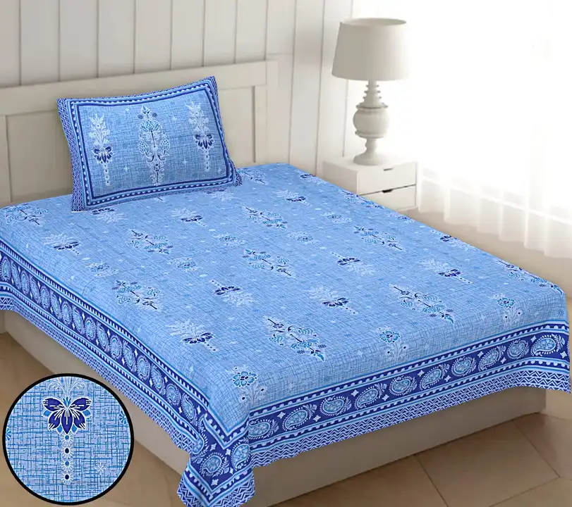 Premium Autoloom single bed bedsheet for orders uploaded by Dikrati traders on 7/12/2023