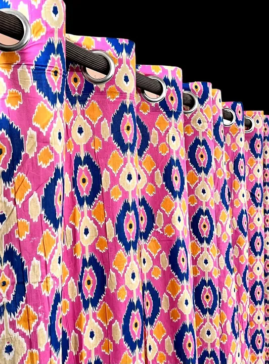 Premium cotton cambric curtains in anokhi print for orders uploaded by Dikrati traders on 7/12/2023