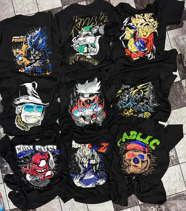 Anime t-shirts uploaded by business on 7/12/2023