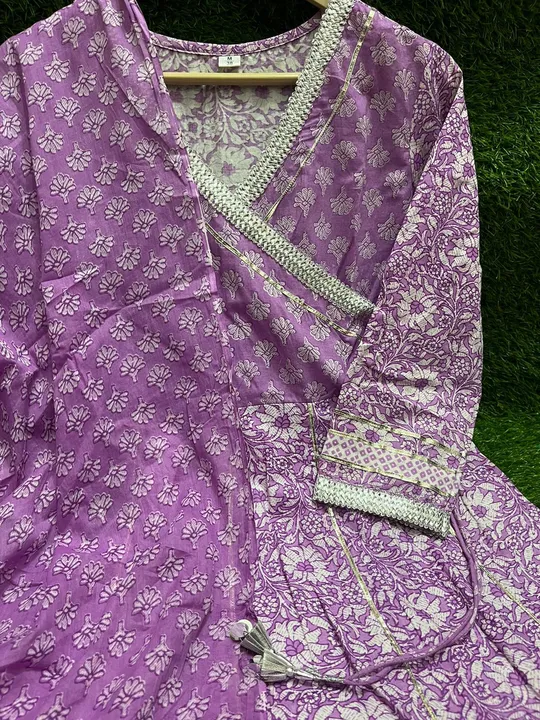 Pure Cotton 60#60 3piece with malmal Dupatta uploaded by TNC & MS on 7/12/2023