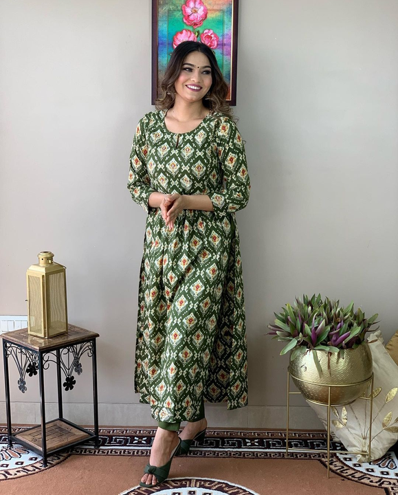 Squar Nayra cut kurti with Pant  uploaded by TNC & MS on 7/12/2023