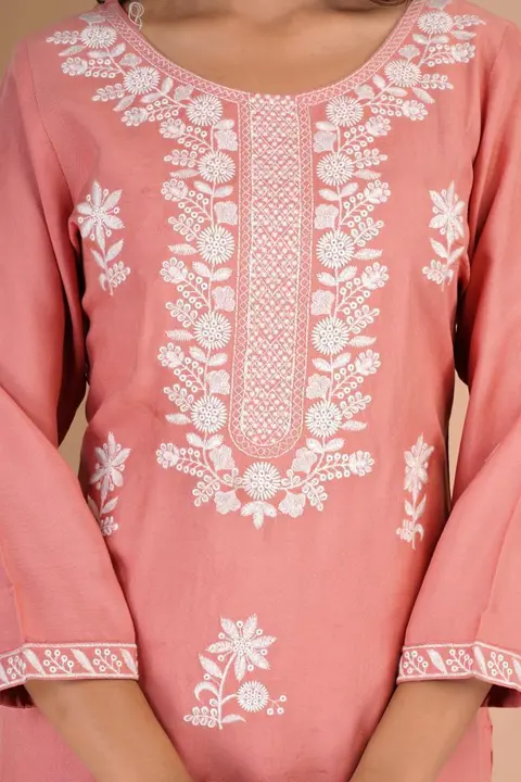 New heavy reyon 3 pc suit with heavy embroidery  uploaded by RADHE INTERNATIONAL 2 on 7/12/2023
