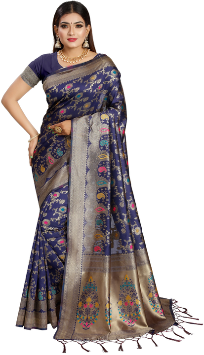Blue Saree uploaded by business on 7/12/2023