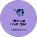 Business logo of Unique boutique