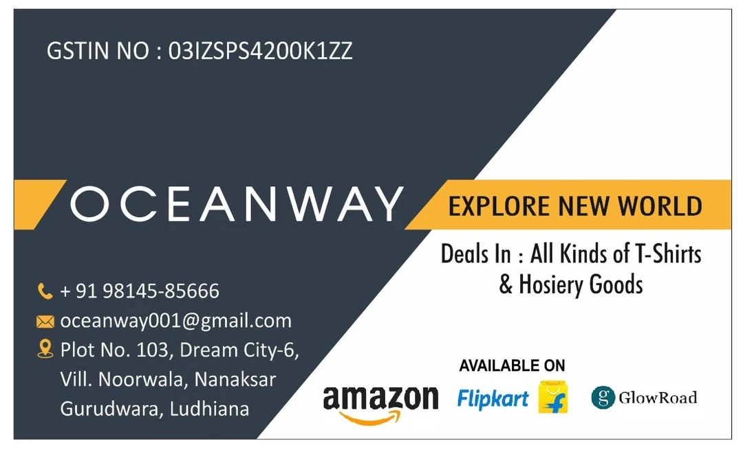 Visiting card store images of OCEANWAY
