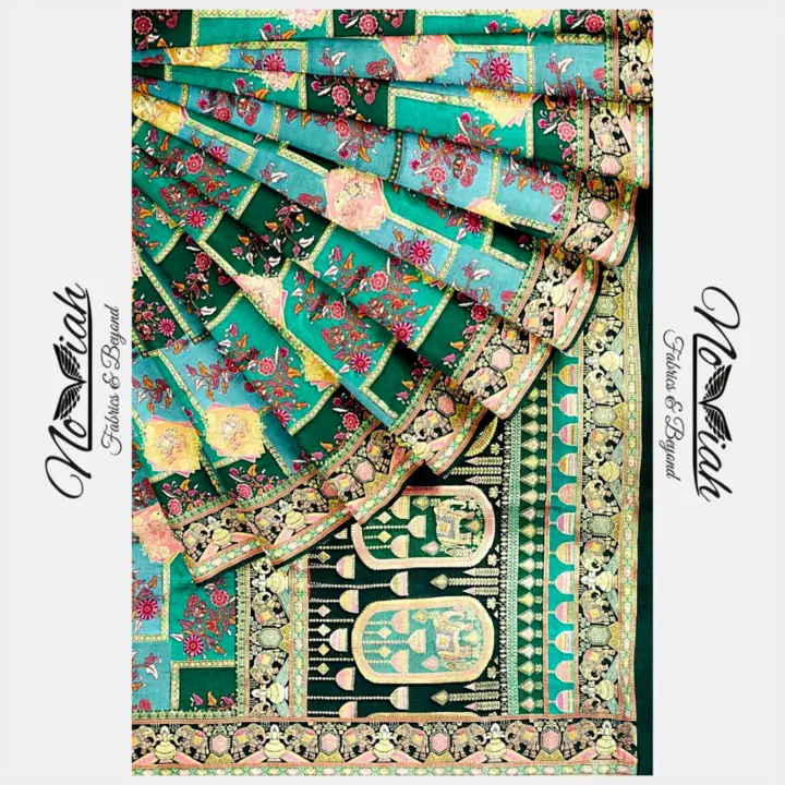 Patola  Silk Floral Print Saree uploaded by Noviah Fabrics & Beyond on 7/12/2023