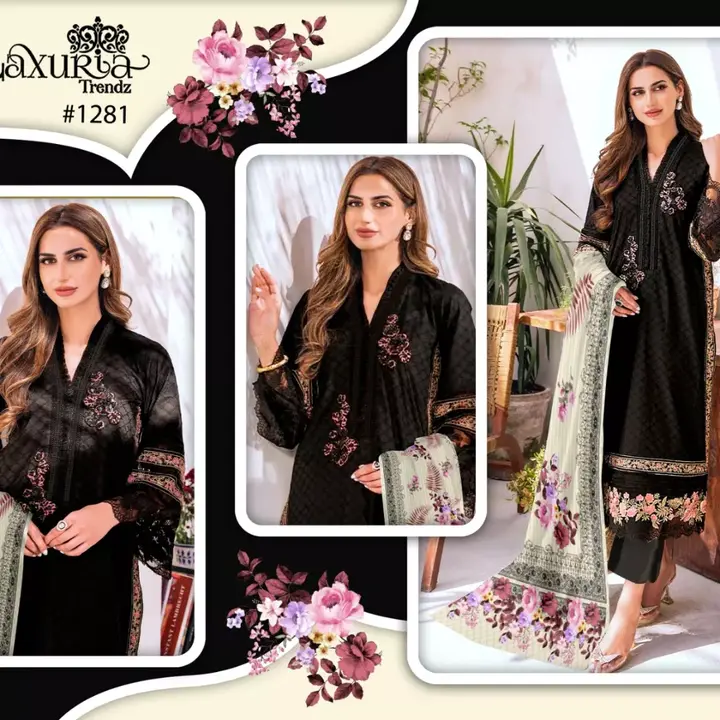 *Laxuria Trendz Design. NO. :-1281 in Black Colours…Kurti , Pant With Duptta......*🌟💞
             uploaded by Ahmed fashion on 7/12/2023