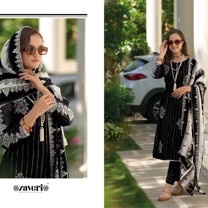 *Zaveri presents new collection* 

🖤 BLACK - WHITE 🤍
             *NOOR*

*Top - Heavy organza wit uploaded by Ahmed fashion on 7/12/2023