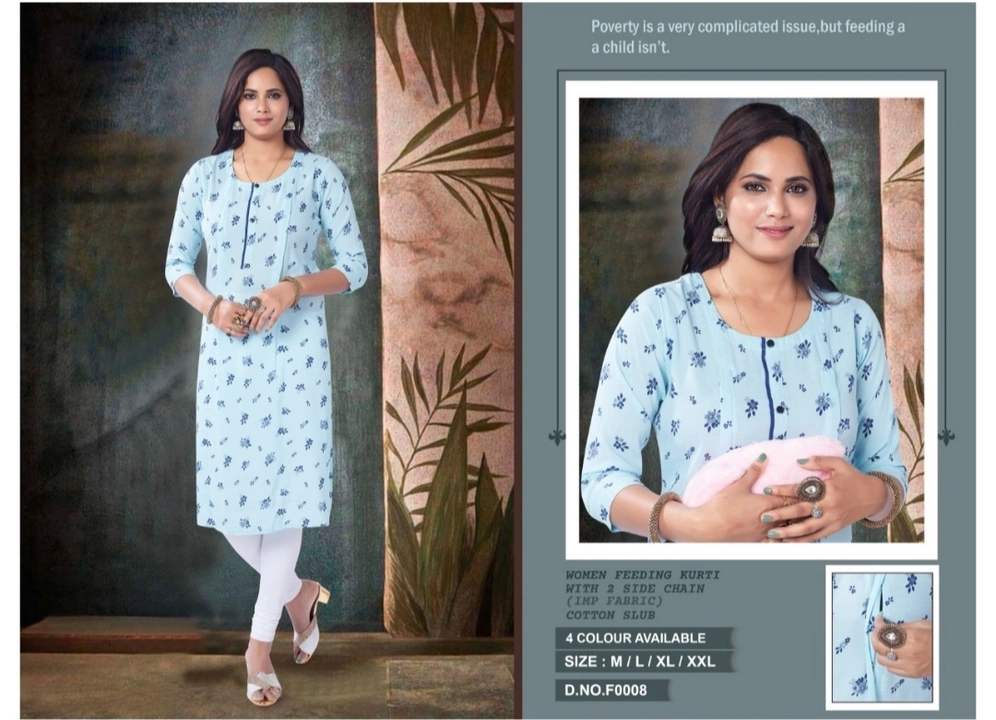 Buy Sushil Feeding Kurtis for Women (7255a)-L Size Online at Best Prices in  India - JioMart.