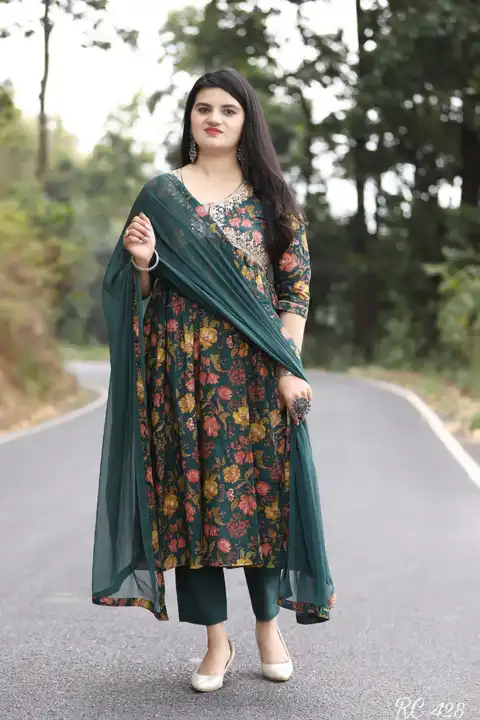 Multi colour cotton kurti 3 pcs suit set with dupatta  uploaded by The Cozy Creations  on 7/12/2023