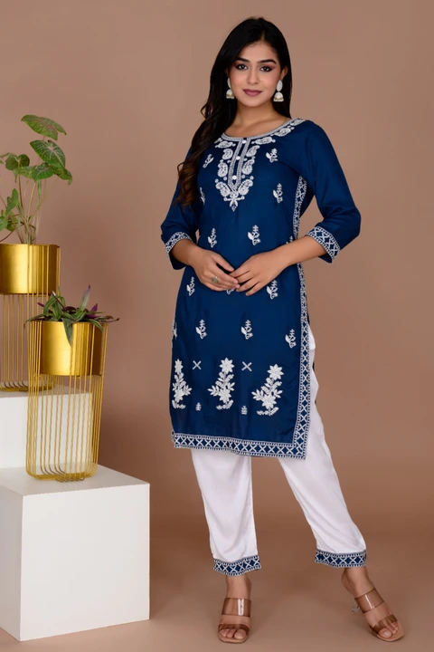 Embroidered kurti  uploaded by PANIHARI COLLECTION CENTRE on 7/12/2023