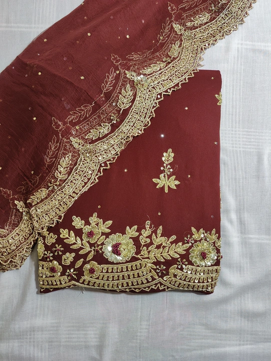 Handwork unstitched suit uploaded by business on 7/12/2023