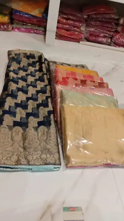 Organza saree uploaded by Nk Collection on 7/12/2023