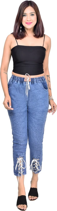  Women Denim Fit Jogger Jeans /Pants/ Trousers/ with pockets uploaded by Attari collection on 7/12/2023