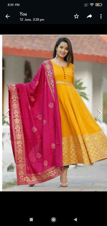 Buy Jaipur Kurti Women Pink & Yellow Embroidered Kurta With Palazzos - Kurta  Sets for Women 2147860 | Myntra