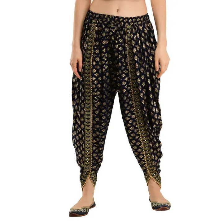Buy Present Stylish Dhoti Pants Salwar Bottom Wear for Girls/Womens/Ladies  Free Size (28 Till 34) Printed Dhoti Royal Blue Color at Amazon.in