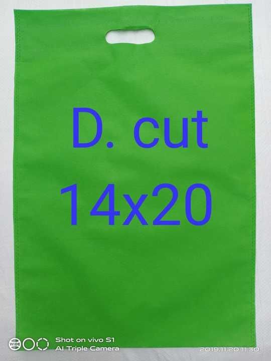 D cut non woven bag uploaded by Gopi Enterprises on 3/16/2021