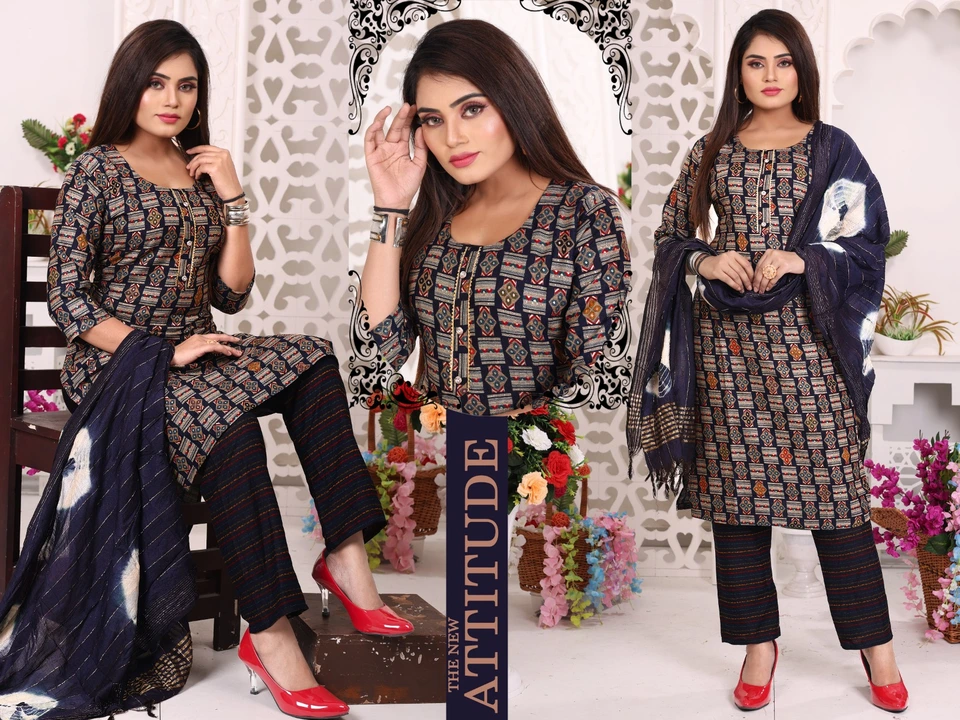 KURTI PANT SET uploaded by business on 7/12/2023