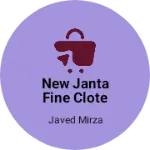 Business logo of New janta fine clote