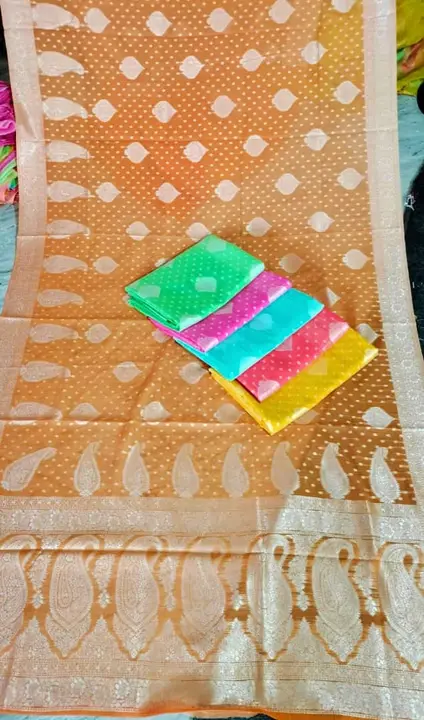 Banarasi cotton silk saree  uploaded by Colors Collection on 7/12/2023