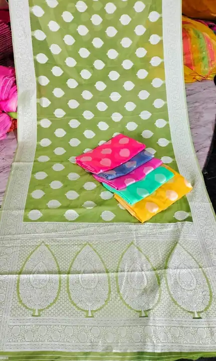 Banarasi cotton silk saree  uploaded by Colors Collection on 7/12/2023