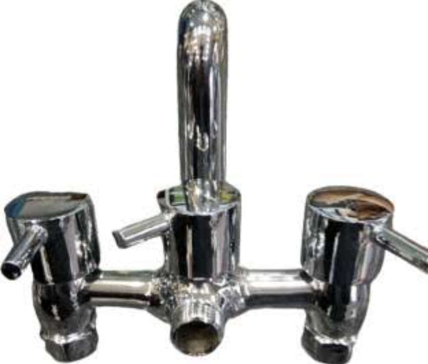 Silver 2 In 1 Brass Wall Mixer, For Bathroom Fitting uploaded by business on 7/12/2023