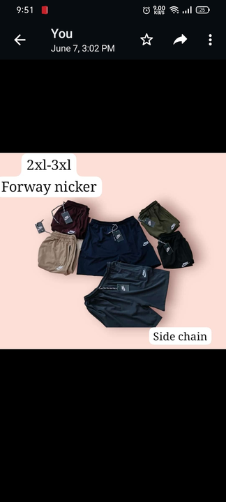 Forway fabric nicker  uploaded by Goswami collection on 7/12/2023