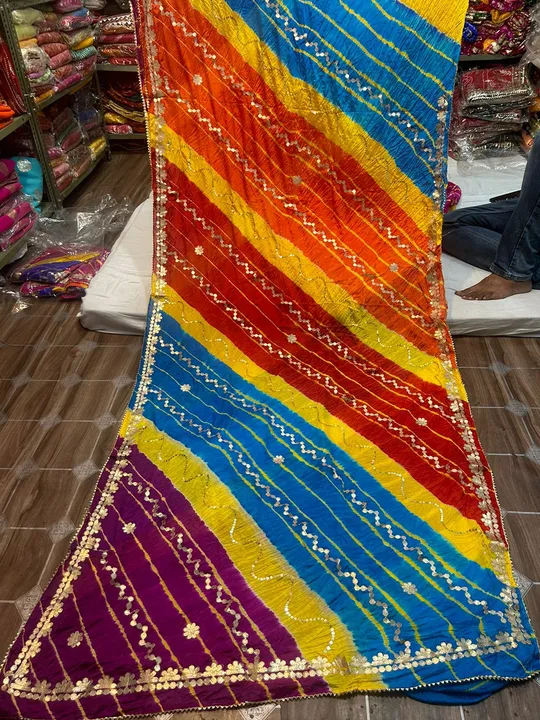 New Launching lehriya saree

🦚Chinnon  fabric multi lehriya  saree

🦚  Beautiful resam and gotta p uploaded by Gotapatti manufacturer on 7/13/2023