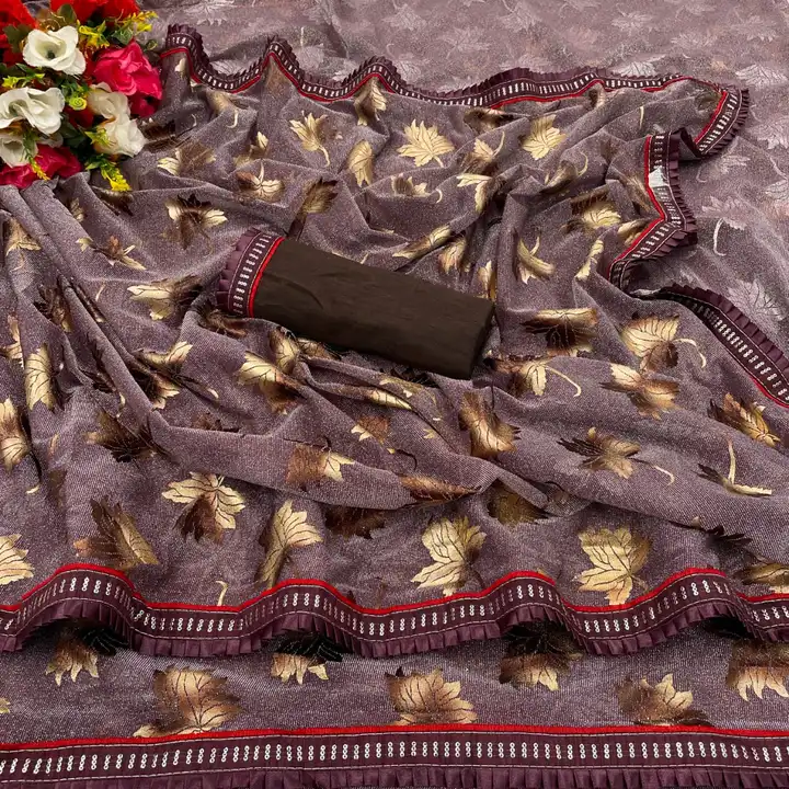Gold Patti saree uploaded by business on 7/13/2023