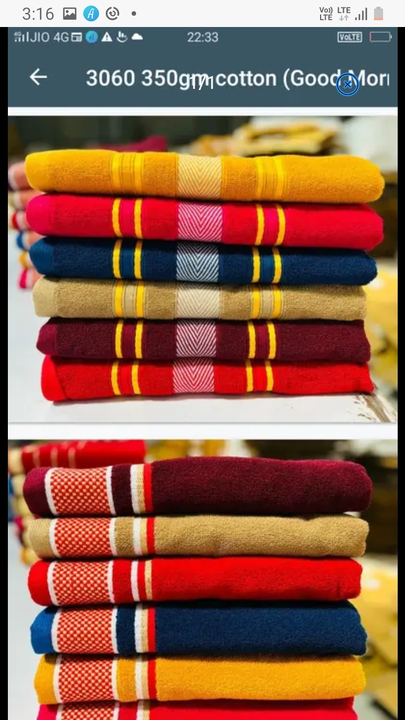 Post image Hey! Checkout my updated collection
Towel napkin bedsheet.