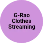 Business logo of G-RAO CLOTHES STREAMING