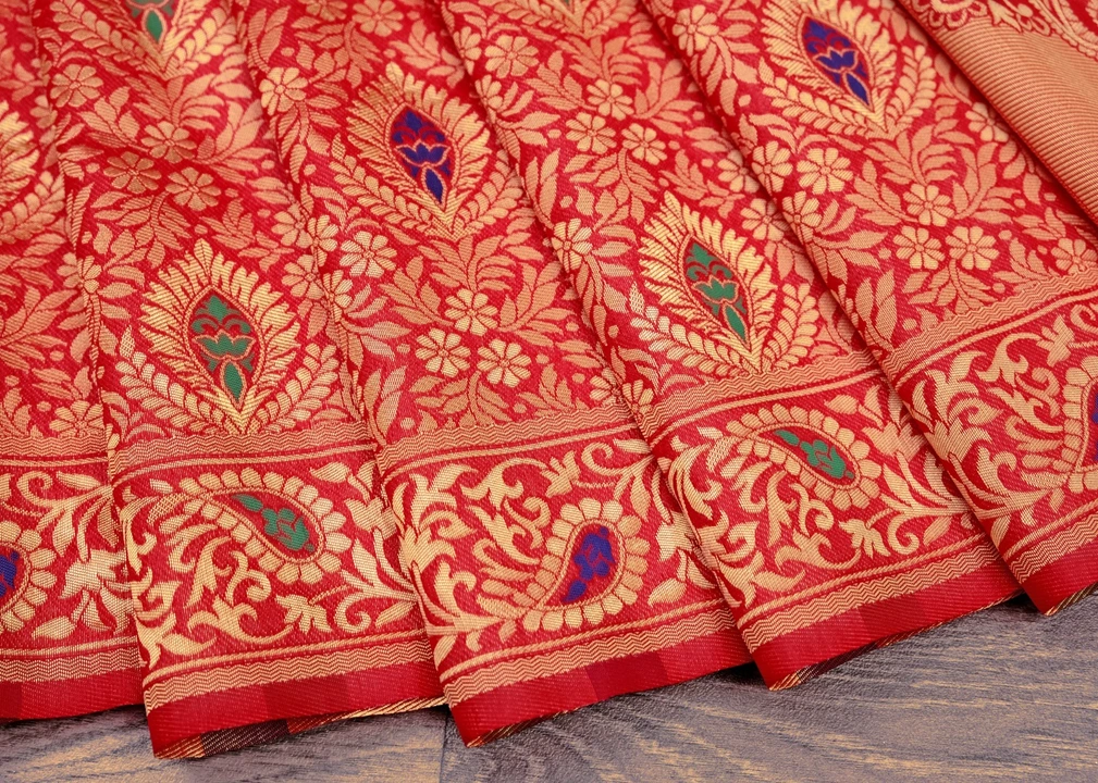 Rich pallu with allover flower buti design saree  uploaded by DHANANJAY CREATIONS on 7/13/2023