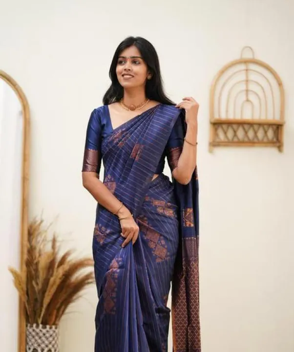 Rich pallu with allover linning design saree  uploaded by DHANANJAY CREATIONS on 7/13/2023