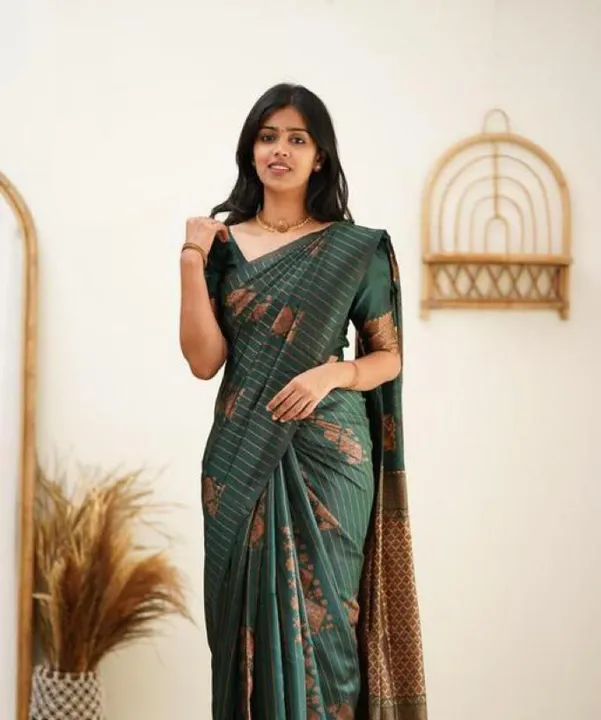 Rich pallu with allover flower with linning design saree uploaded by DHANANJAY CREATIONS on 7/13/2023