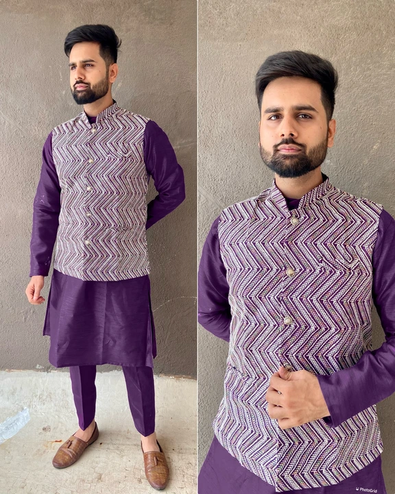 Kurta pant koti set uploaded by Achira Tex on 7/13/2023