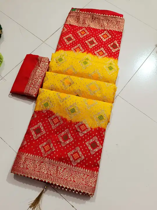 Product uploaded by Jaipuri wholesale gotta patti kurtis nd sarees on 7/13/2023