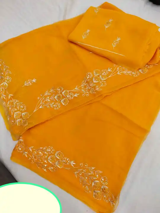 Pure diamond chiffon Saree uploaded by Deepika Designer Saree on 7/13/2023