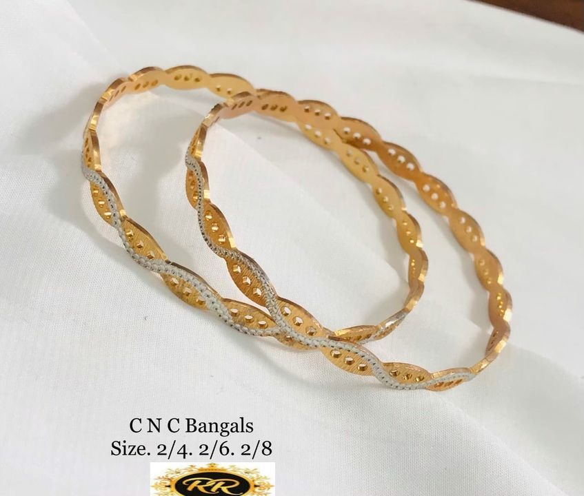High Quality Gold and Silver Plated BANGLES  uploaded by RADHA RANI COLLECTION on 3/16/2021