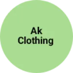 Business logo of AK clothing