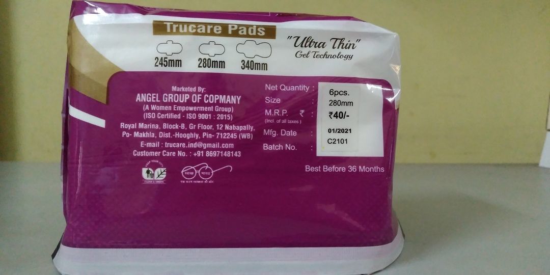 Trucare Sanitary Napkin uploaded by Angel Group of company on 3/16/2021
