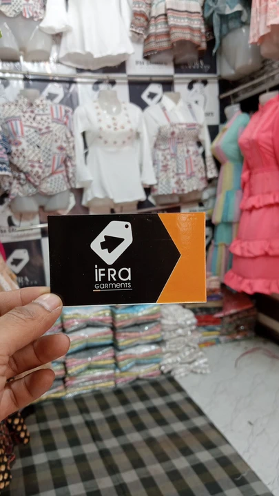 Visiting card store images of Ifra garments