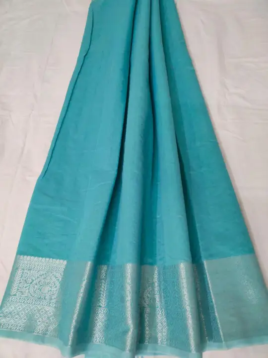 Cotton Soft Saree with lining pallu uploaded by business on 7/13/2023
