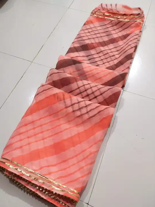 Sawan spcl lehriya saree fgl uploaded by pink Rose fashion Store  on 7/13/2023