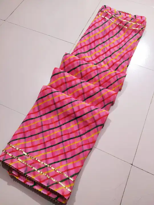 Sawan spcl daily wear lehriya saree fgl uploaded by pink Rose fashion Store  on 7/13/2023