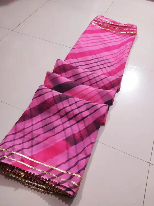 Sawan spcl lehriya saree fgl uploaded by pink Rose fashion Store  on 7/13/2023