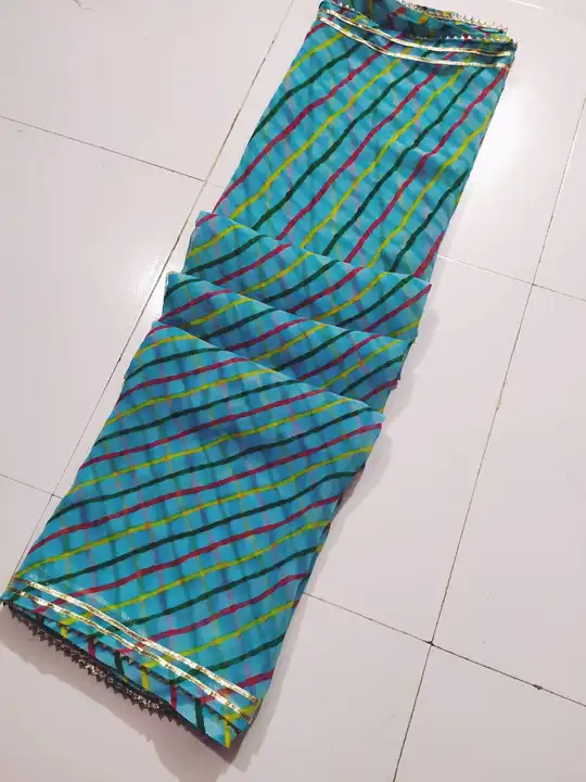 Sawan spcl lehriya saree fgl uploaded by pink Rose fashion Store  on 7/13/2023