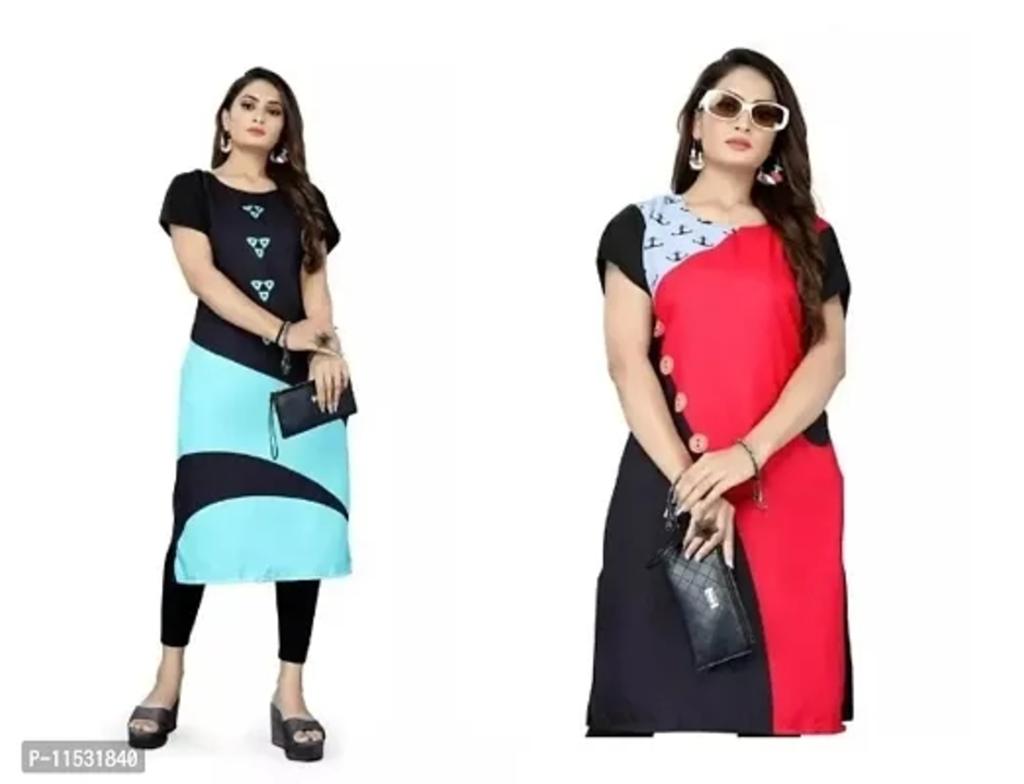 Fancy Synthetic Kurti for Women Pack of 2 uploaded by business on 7/13/2023