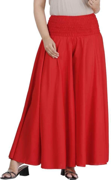 Women Rayon Circular Palazzo for Skirt type uploaded by Attari collection on 7/13/2023