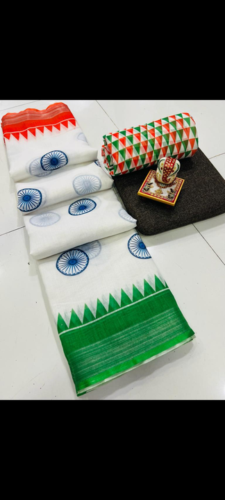 Indian flag Saree 😍😍😍😍 15 August special  uploaded by business on 7/13/2023